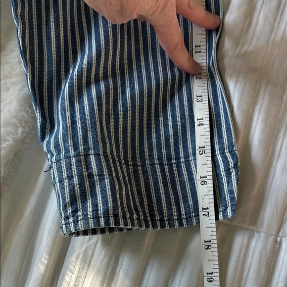 Vintage Y2K 90's Allison Daley Blue & White Striped Women's Shacket - Picture 8 of 8